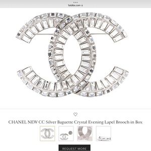 Chanel Baguette Crystal Brooch